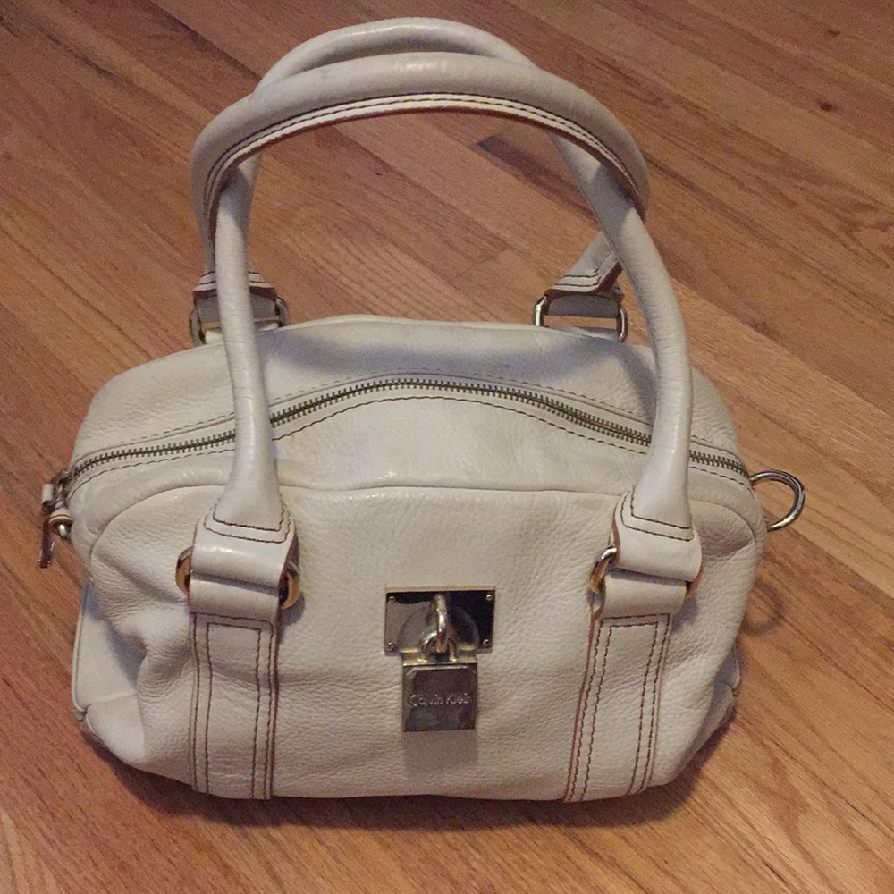 Calvin Klein cream purse